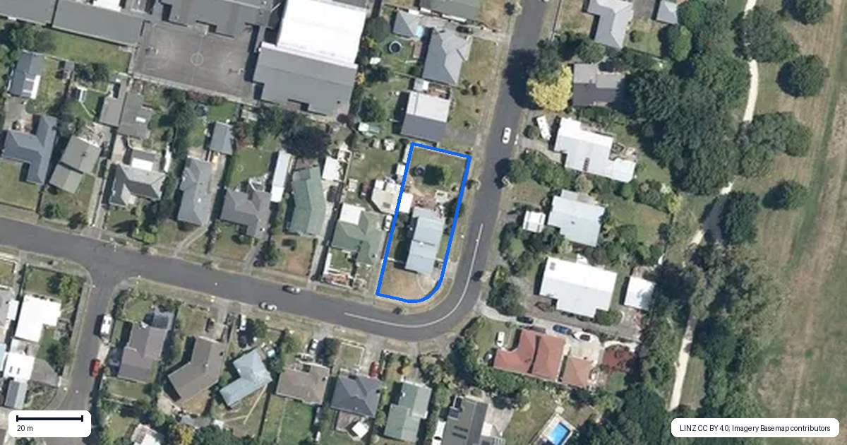 Property context map for 22 Fairview Avenue, Feilding