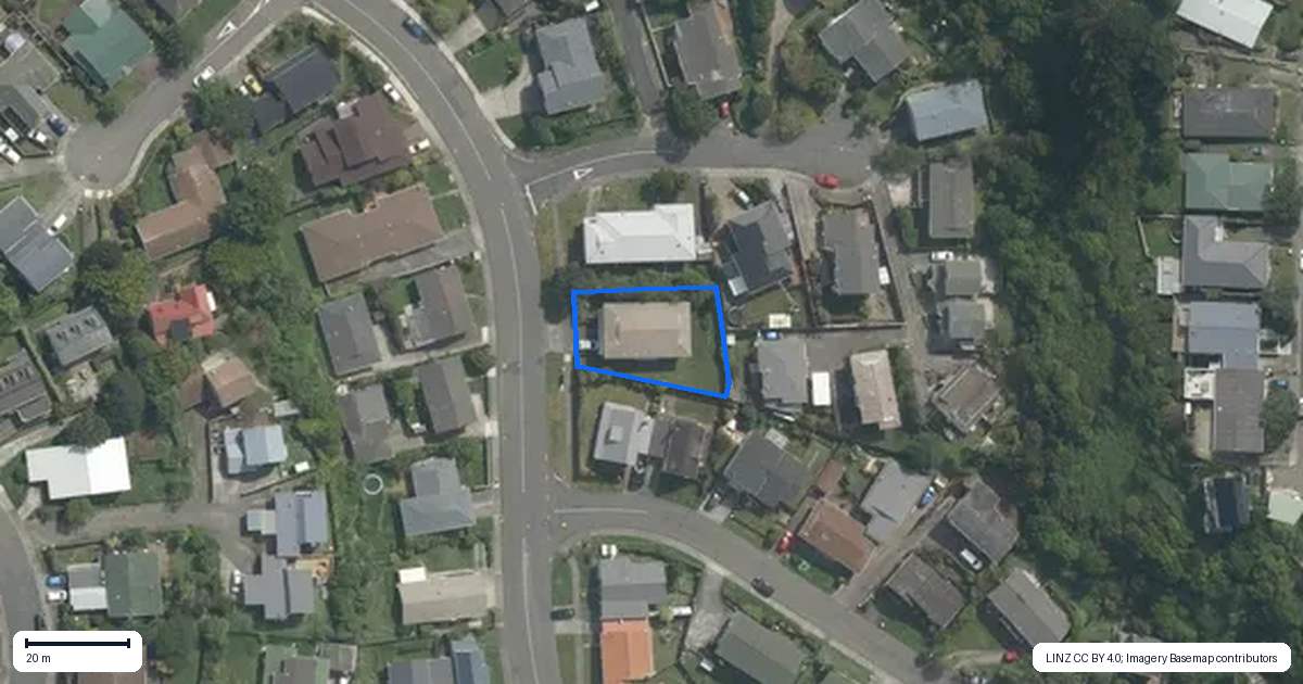 Property context map for 50 Cortina Avenue, Johnsonville, Wellington