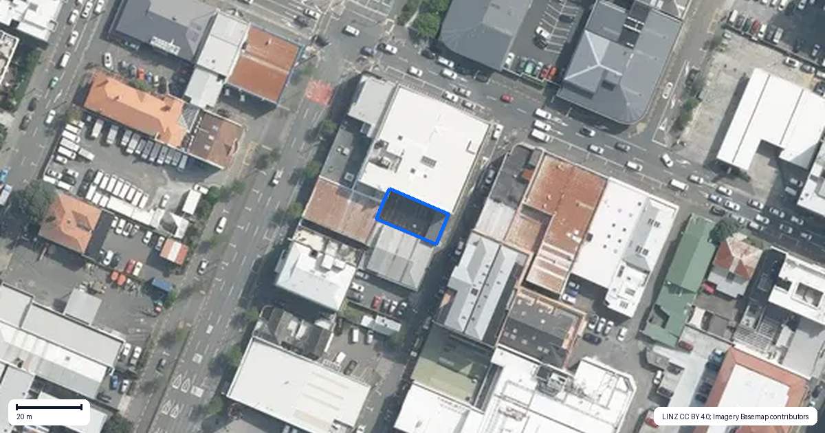Property context map for 4 Walter Street, Te Aro, Wellington