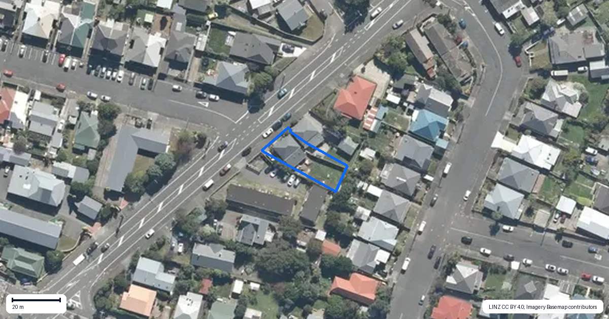 Property context map for 168 Hutt Road, Petone, Lower Hutt