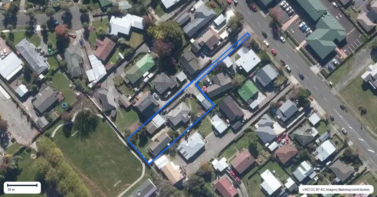 Property context map for 96A Milson Line, Milson, Palmerston North