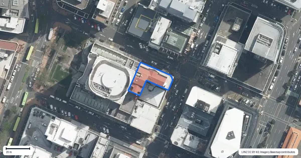 Property context map for 126 Featherston Street, Wellington Central, Wellington