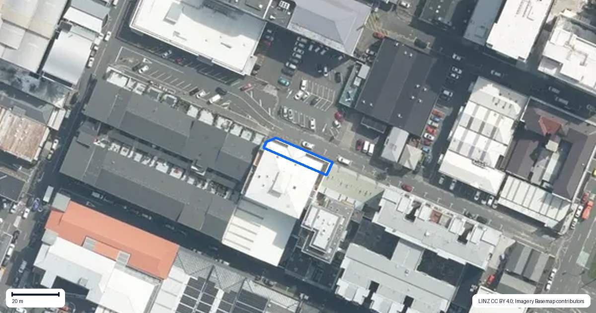 Property context map for 7/25 Tennyson Street, Te Aro, Wellington