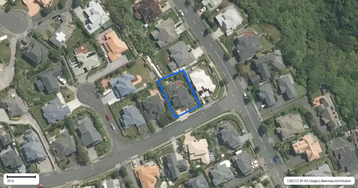 Property context map for 2 Derry Hill, Churton Park, Wellington