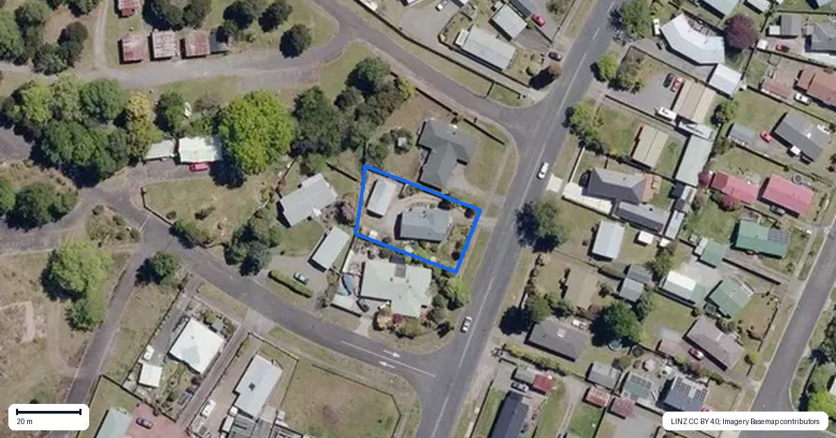 Property context map for 50 Ohuanga Road, Turangi