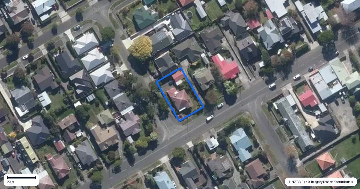 Property context map for 45 Limbrick Street, Terrace End, Palmerston North