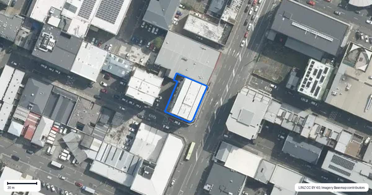 Property context map for 604/170 Taranaki Street, Te Aro, Wellington