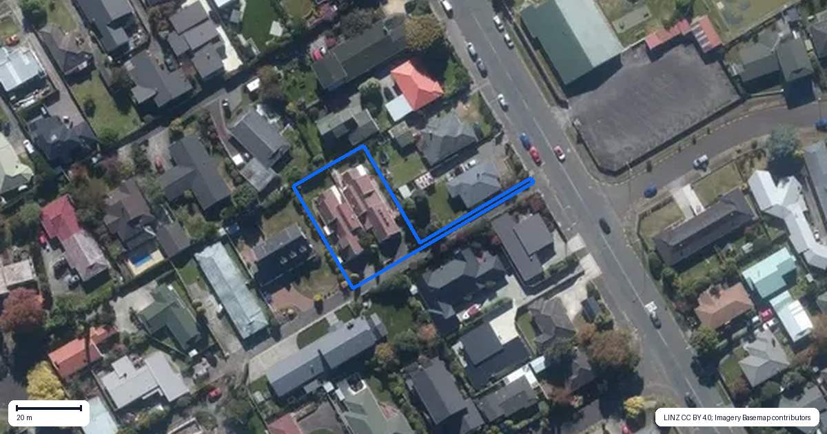 Property context map for 280B Albert Street, Hokowhitu, Palmerston North