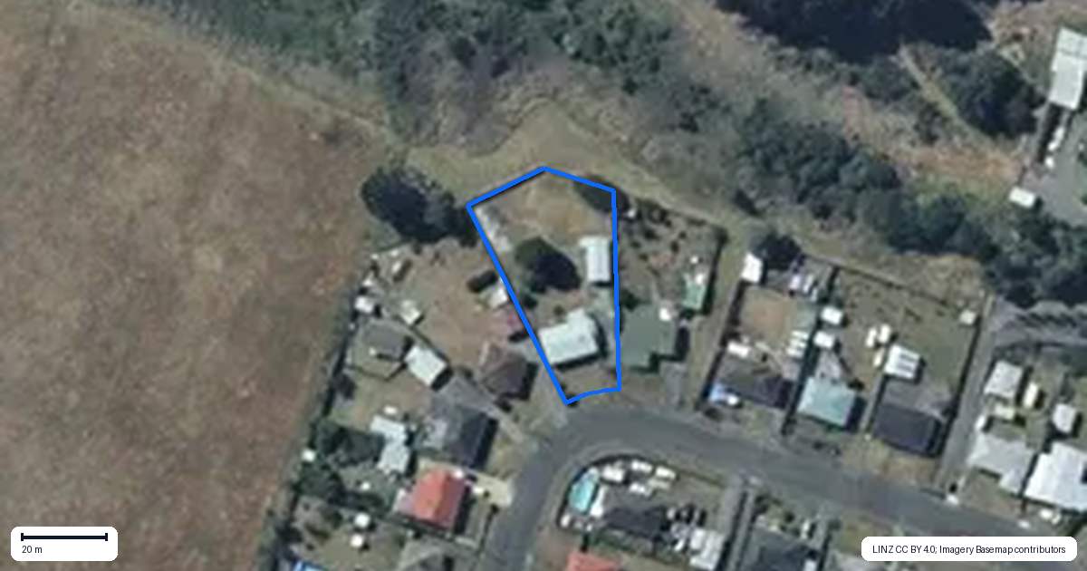 Property context map for 23 Herrington Street, Foxton