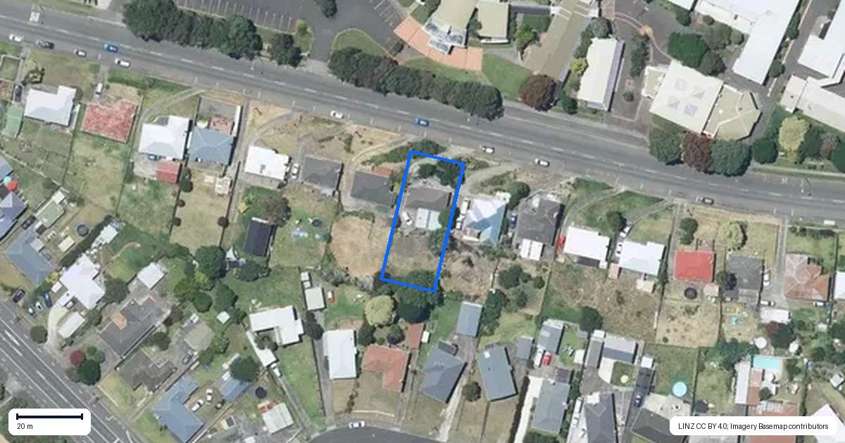 Property context map for 103 Purnell Street, College Estate, Whanganui