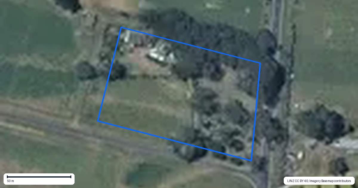 Property context map for 14 Howan Street, Foxton