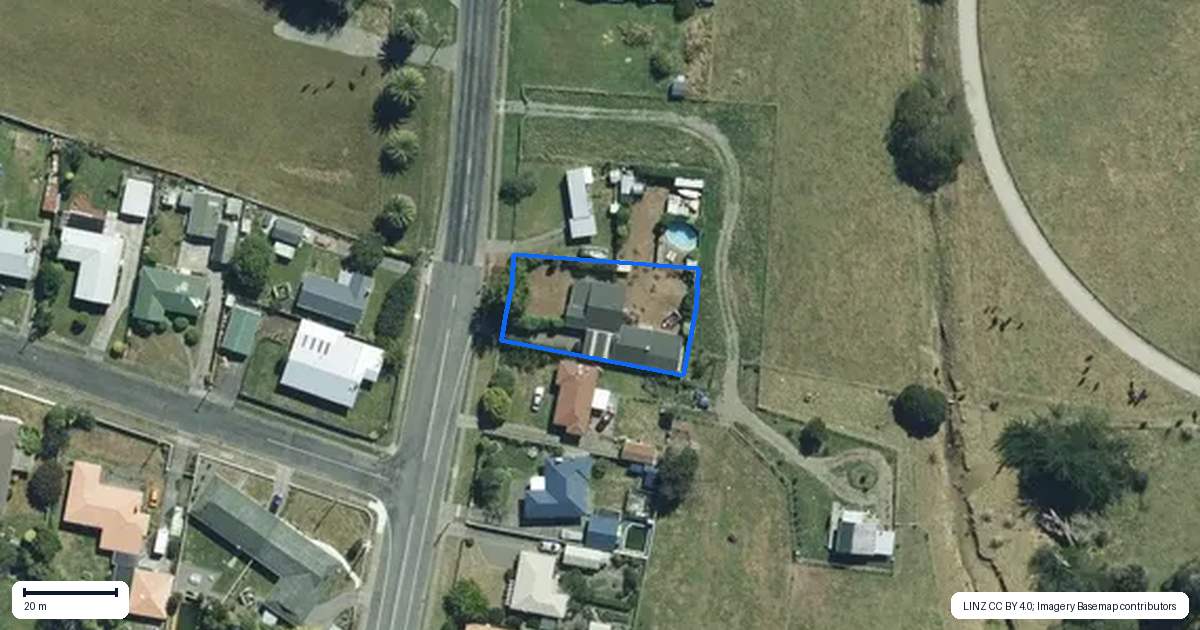 Property context map for 103 Tutaenui Road, Marton