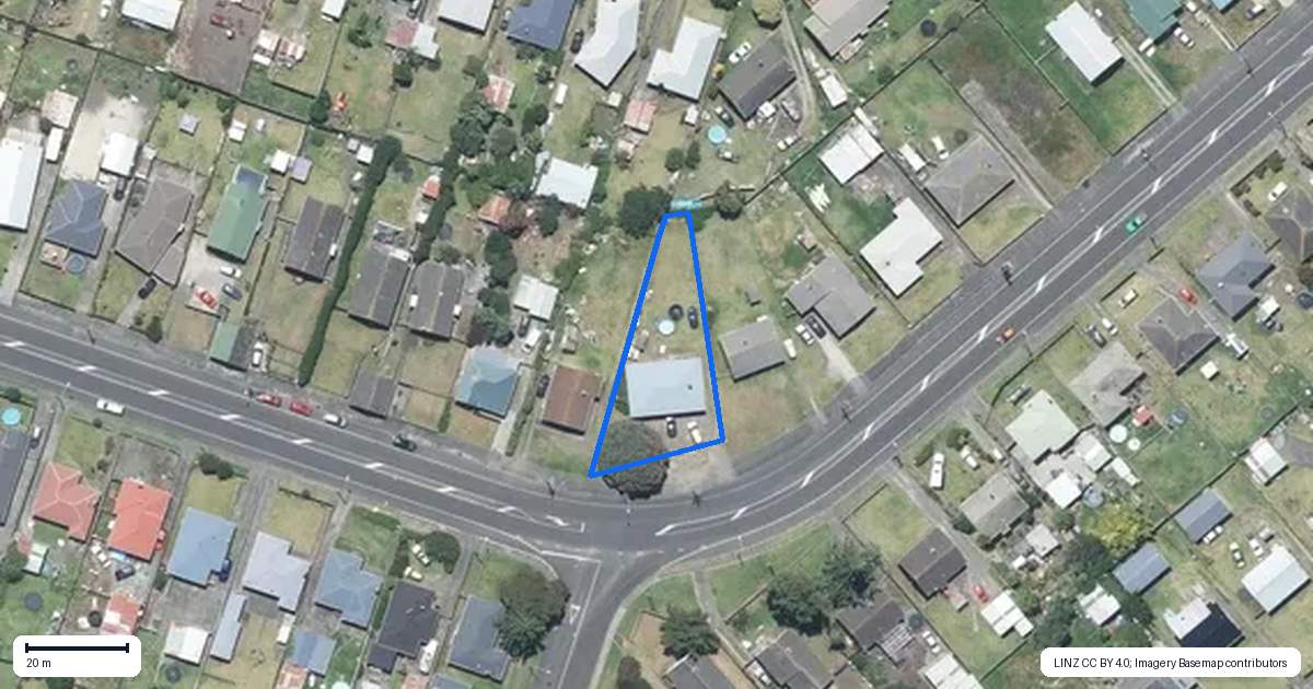 Property context map for 170 Puriri Street, Castlecliff, Whanganui