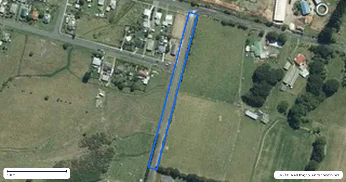 Property context map for 56 Wings Line, Marton