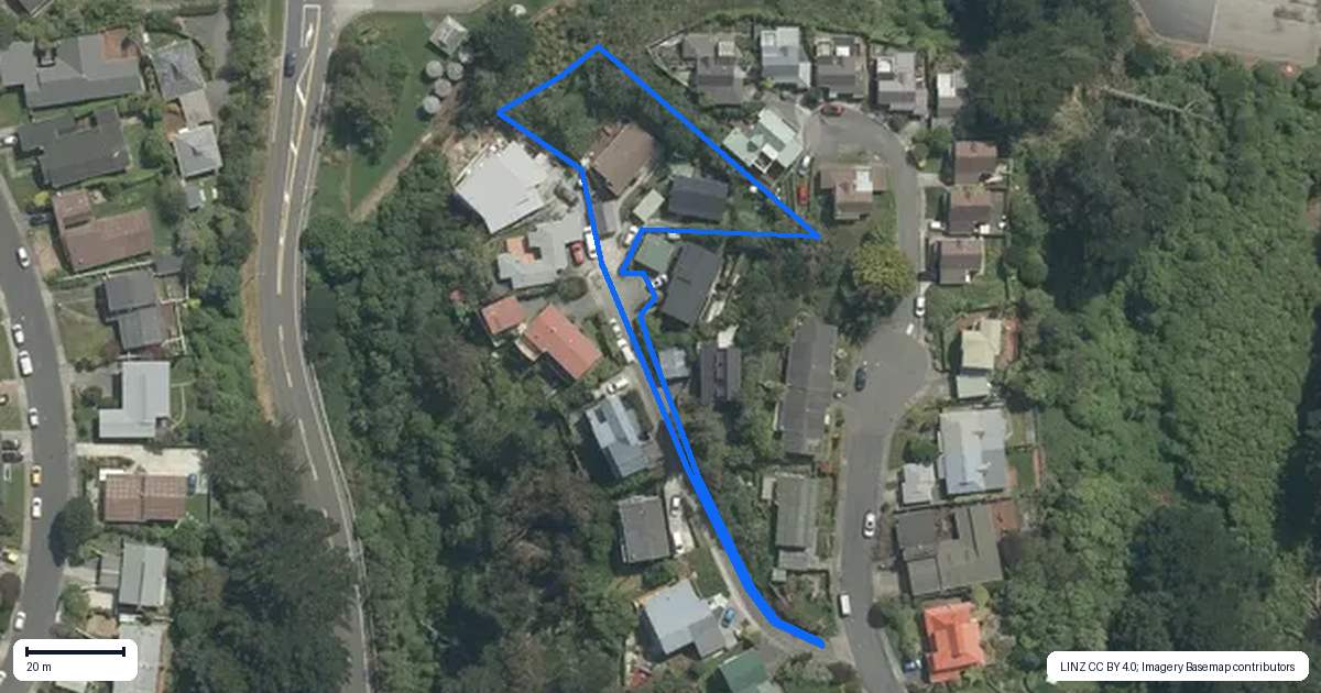 Property context map for 6A Otonga Way, Churton Park, Wellington
