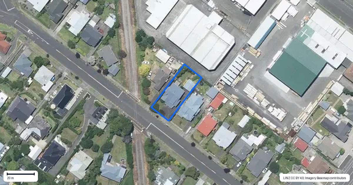 Property context map for 12 College Street, Whanganui
