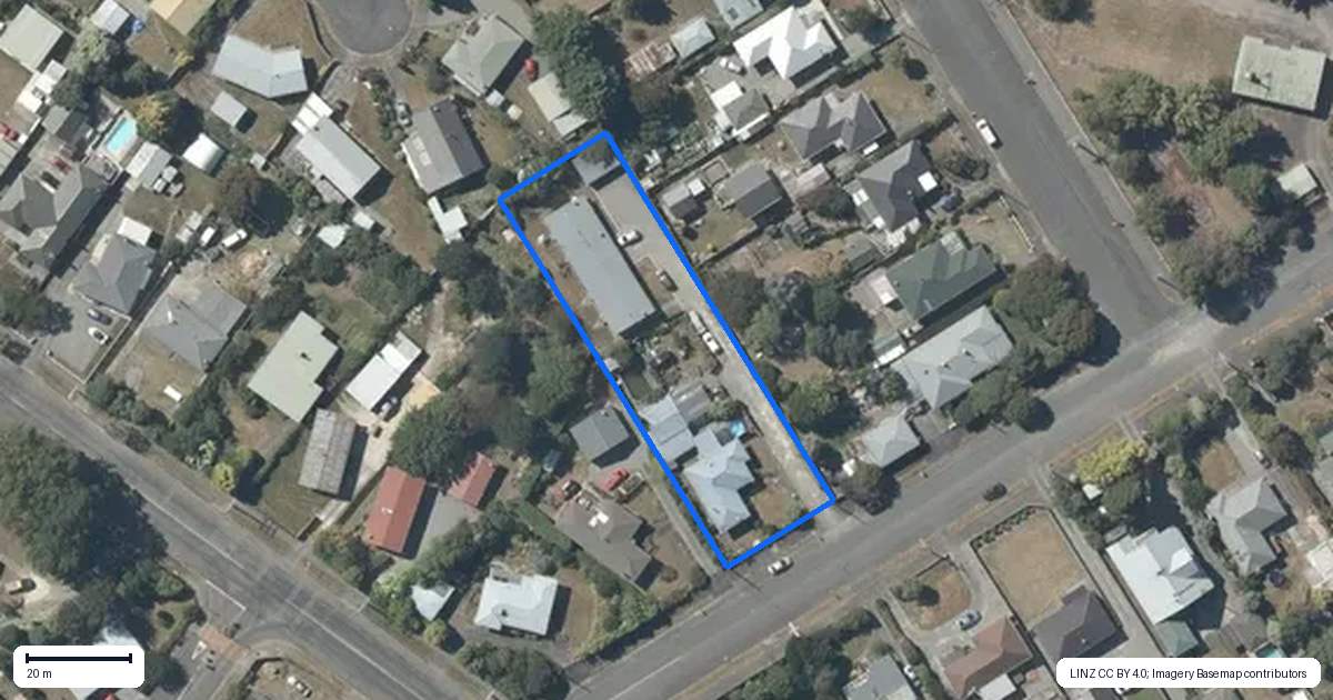 Property context map for 114 Harley Street, Solway, Masterton