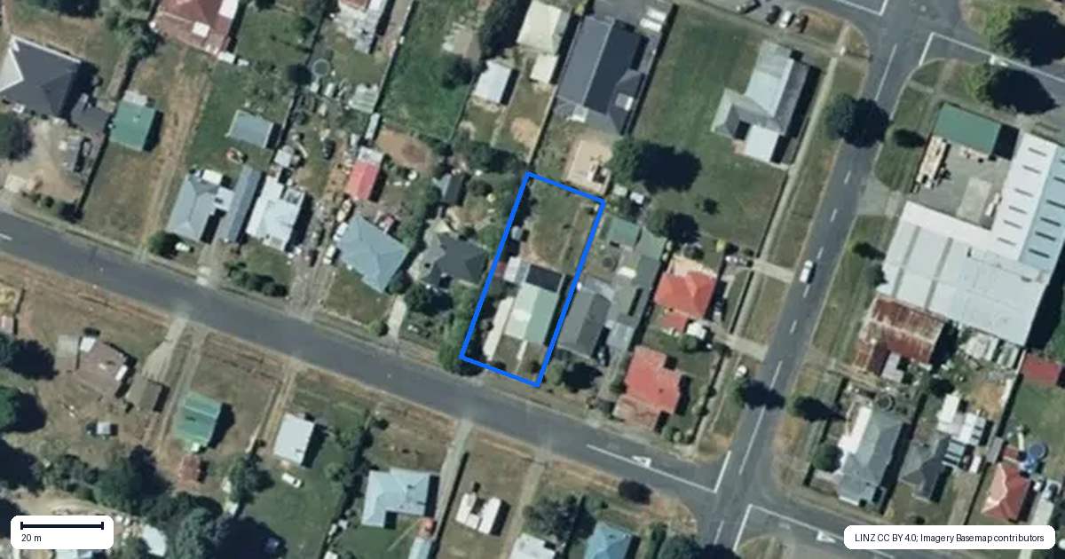 Property context map for 25 Pitt Street, Raetihi