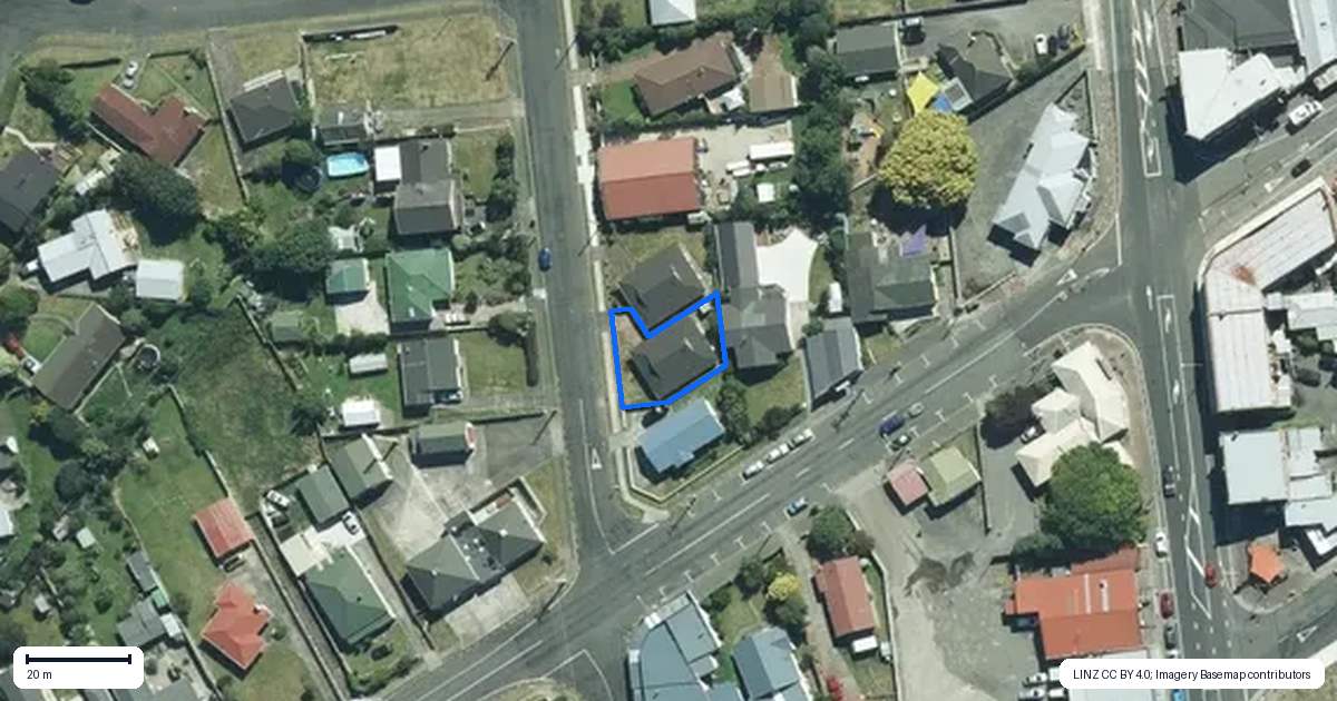 Property context map for 6 Hammond Street, Bulls