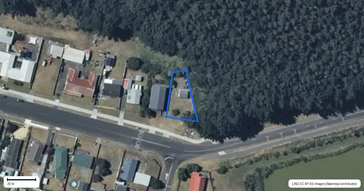 Property context map for 29 Cousins Avenue East, Foxton Beach, Foxton