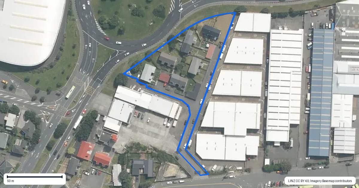 Property context map for 2/163 Rongotai Road, Rongotai, Wellington