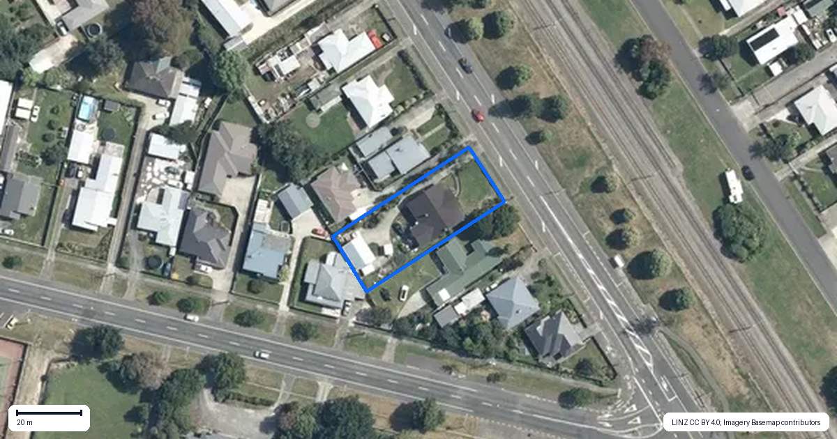 Property context map for 4 Aorangi Street, Feilding