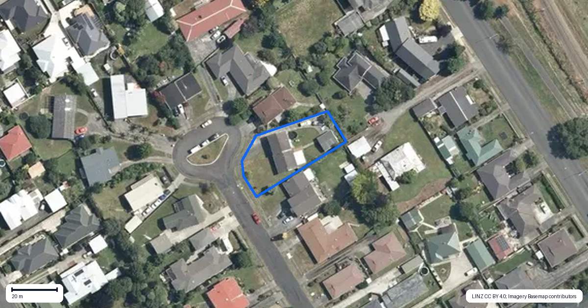 Property context map for 27 Shelton Place, Feilding