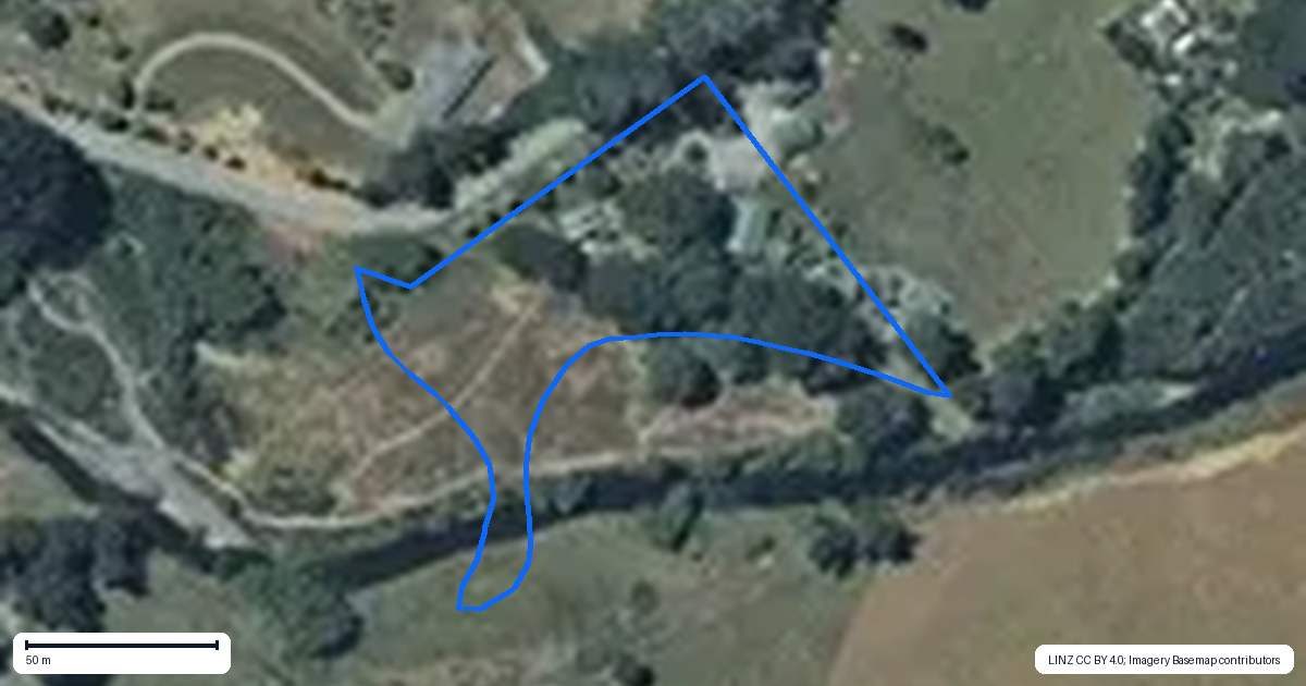 Property context map for 206 Mangawhero River Road, Ohakune