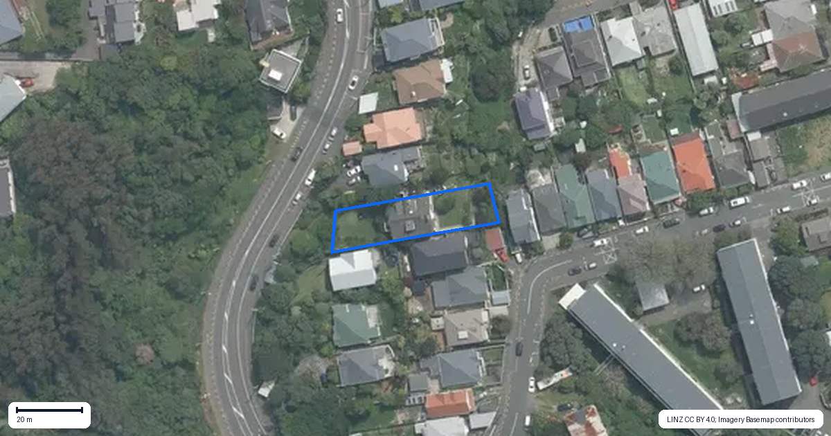 Property context map for 21 Crawford Road, Kilbirnie, Wellington