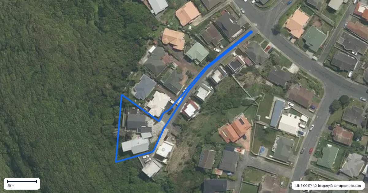 Property context map for 10A Sunningdale Lane, Woodridge, Wellington