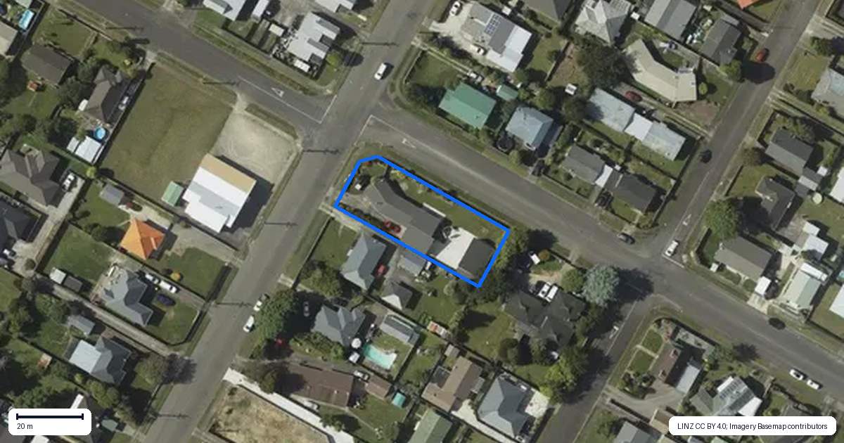 Property context map for 166 Bartholomew Road, Levin