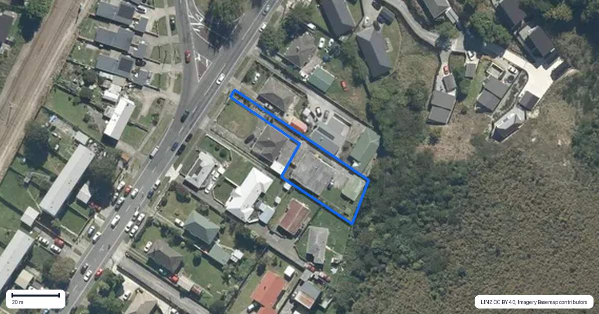 Property context map for 401B Cambridge Terrace, Naenae, Lower Hutt