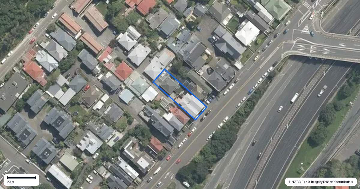 Property context map for 204 Tinakori Road, Thorndon, Wellington