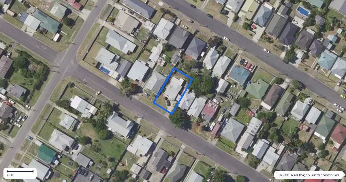 Property context map for 483 Palmerston Road, Te Hapara, Gisborne