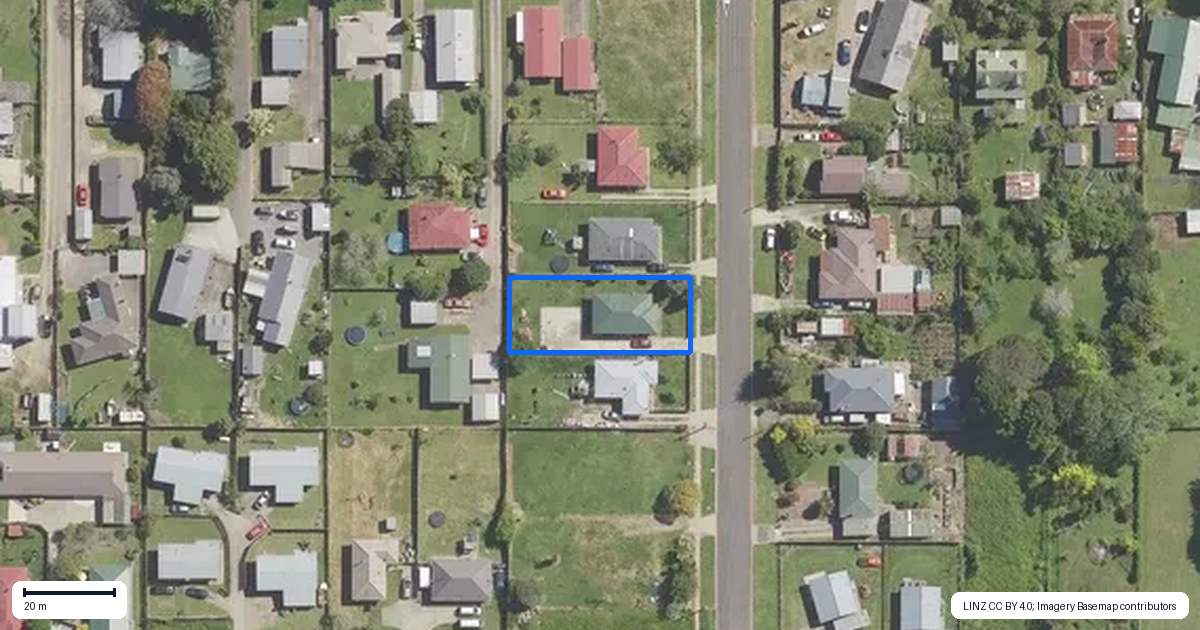 Property context map for 73 Buchanan Street, Opotiki