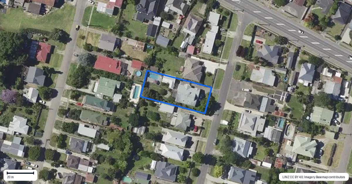 Property context map for 7 Parau Street, Kaiti, Gisborne