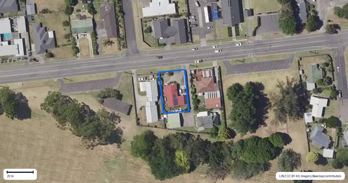 Property context map for 378 Nelson Road, Riverdale, Gisborne