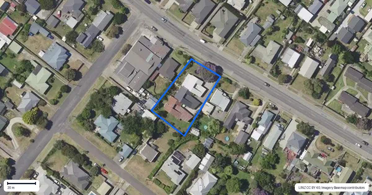 Property context map for 266C Ormond Road, Mangapapa, Gisborne
