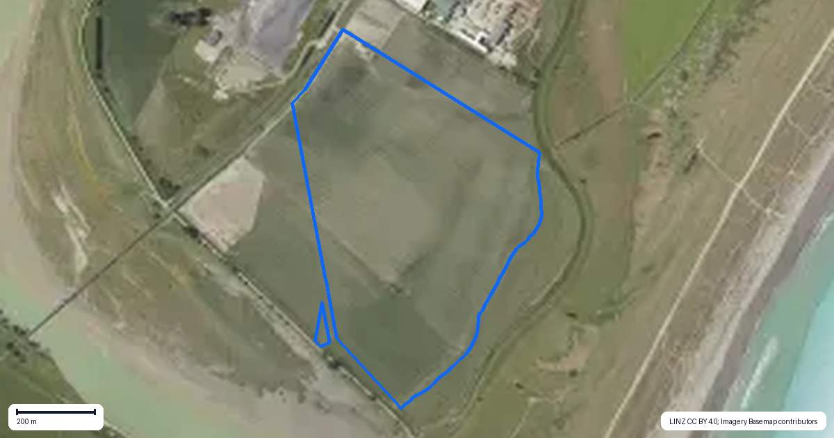 Property context map for 217 Dunstan Road, Matawhero, Gisborne