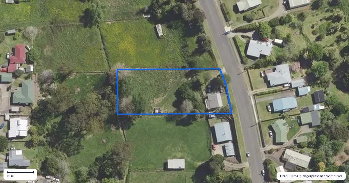 Property context map for 42 Woodlands Road, Opotiki