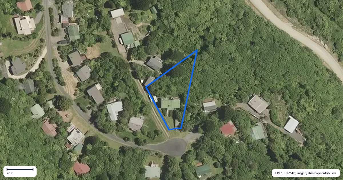 Property context map for 89B Onepoto Road, Tuai, Wairoa