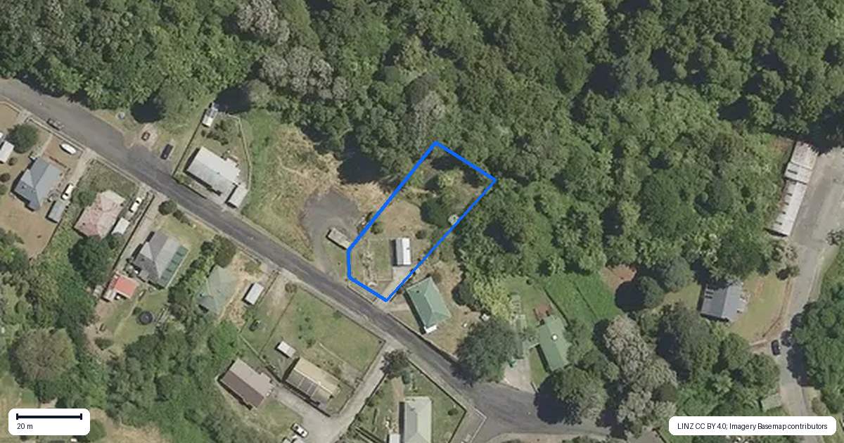 Property context map for 20 Western Extension, Tuai, Wairoa