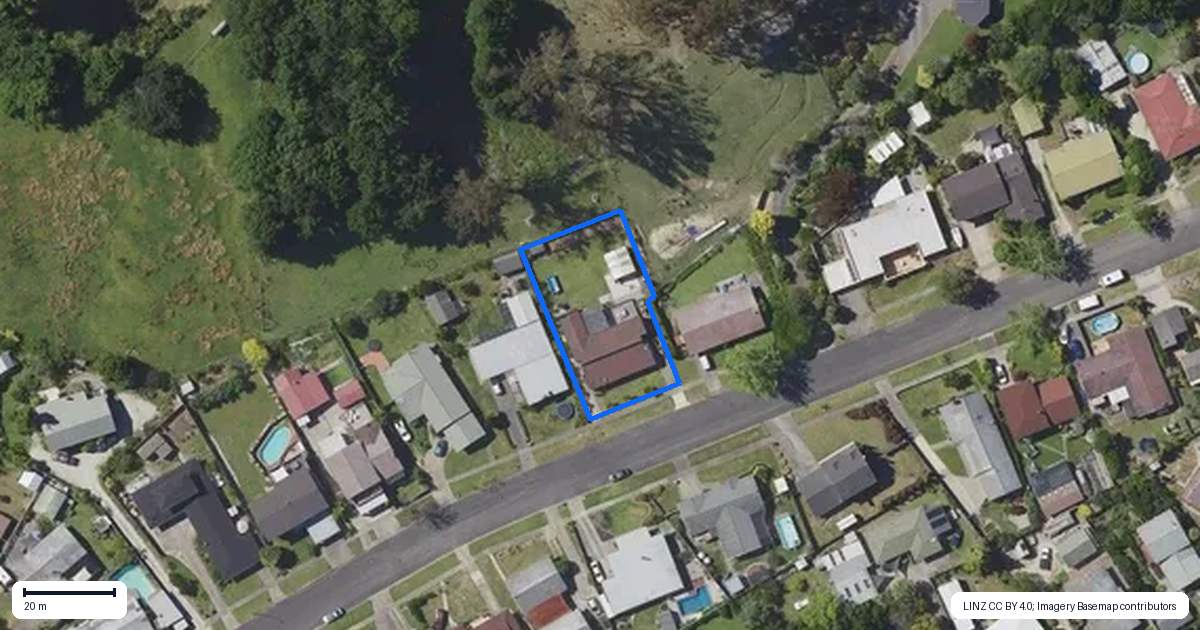 Property context map for 20 Sunvale Crescent, Whataupoko, Gisborne