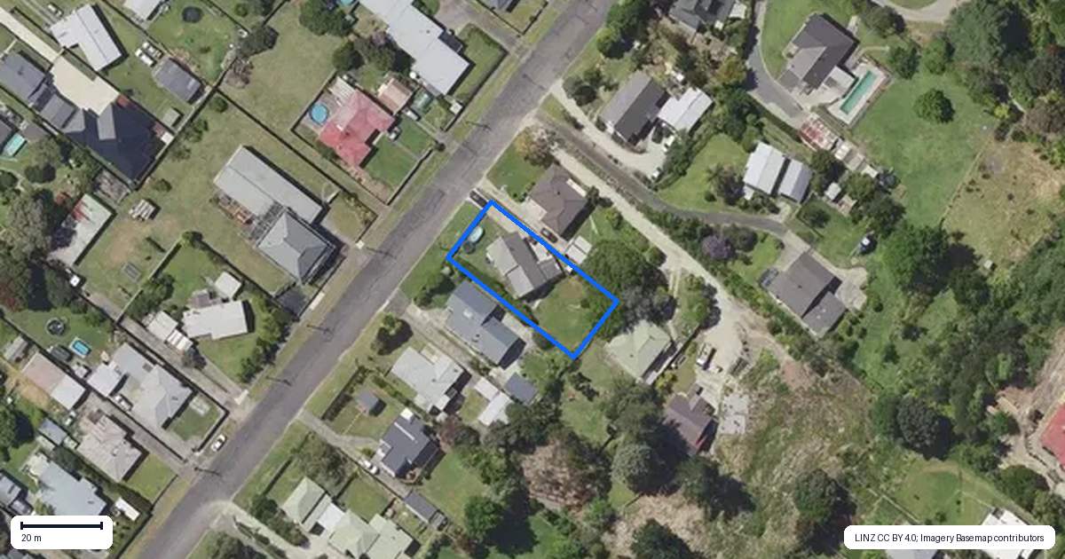 Property context map for 29 Winter Street, Mangapapa, Gisborne