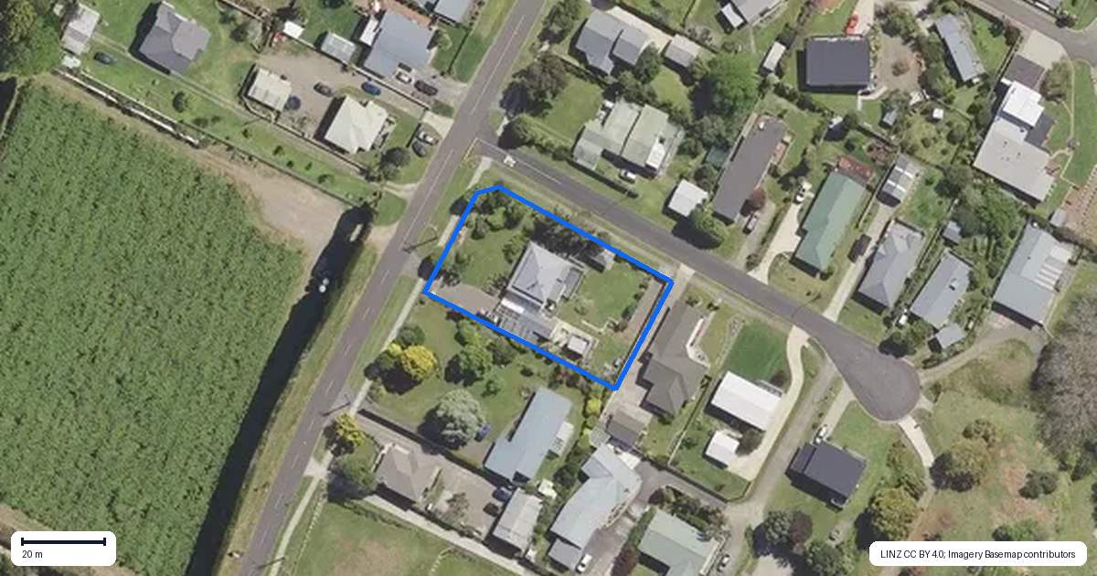 Property context map for 89 Hukutaia Road, Opotiki