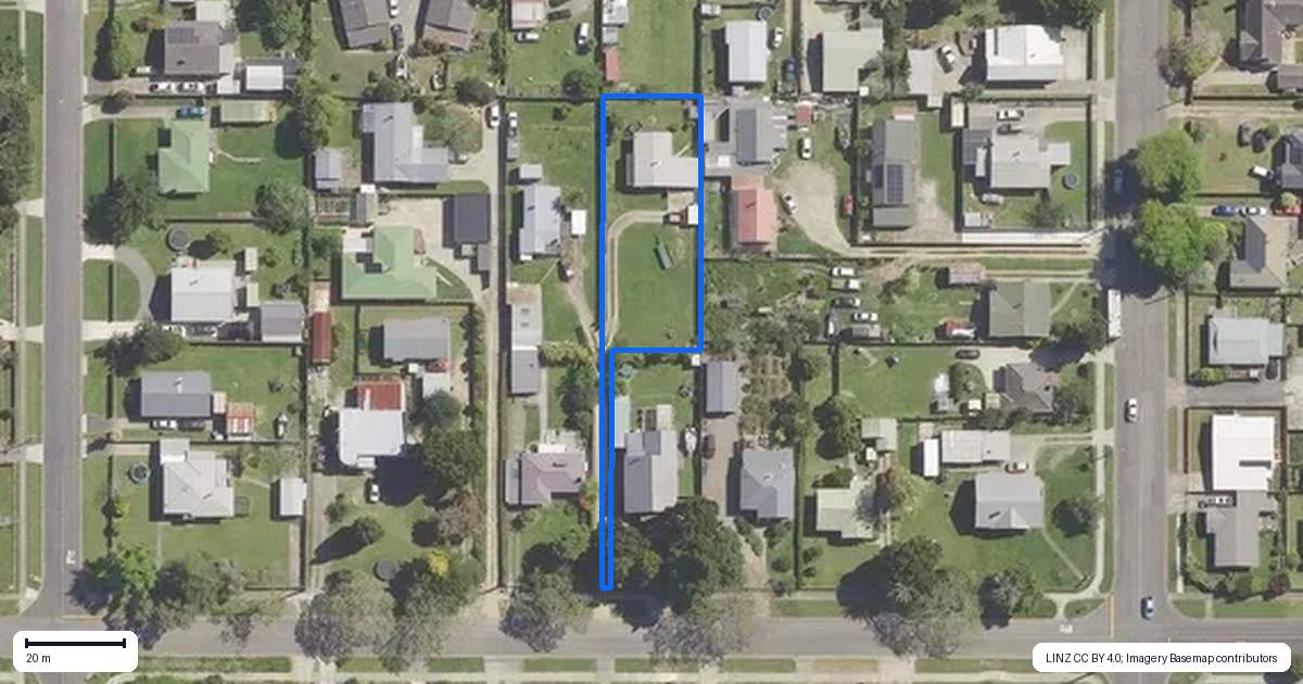 Property context map for 51A Ford Street, Opotiki