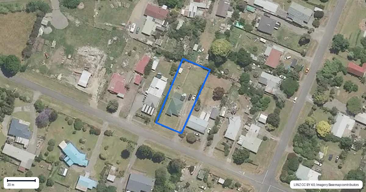 Property context map for 9 Grey Street, Frasertown, Wairoa