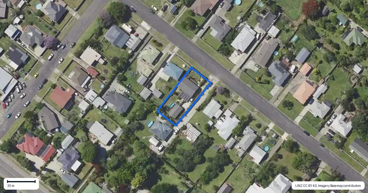 Property context map for 24 Gordon Street, Mangapapa, Gisborne