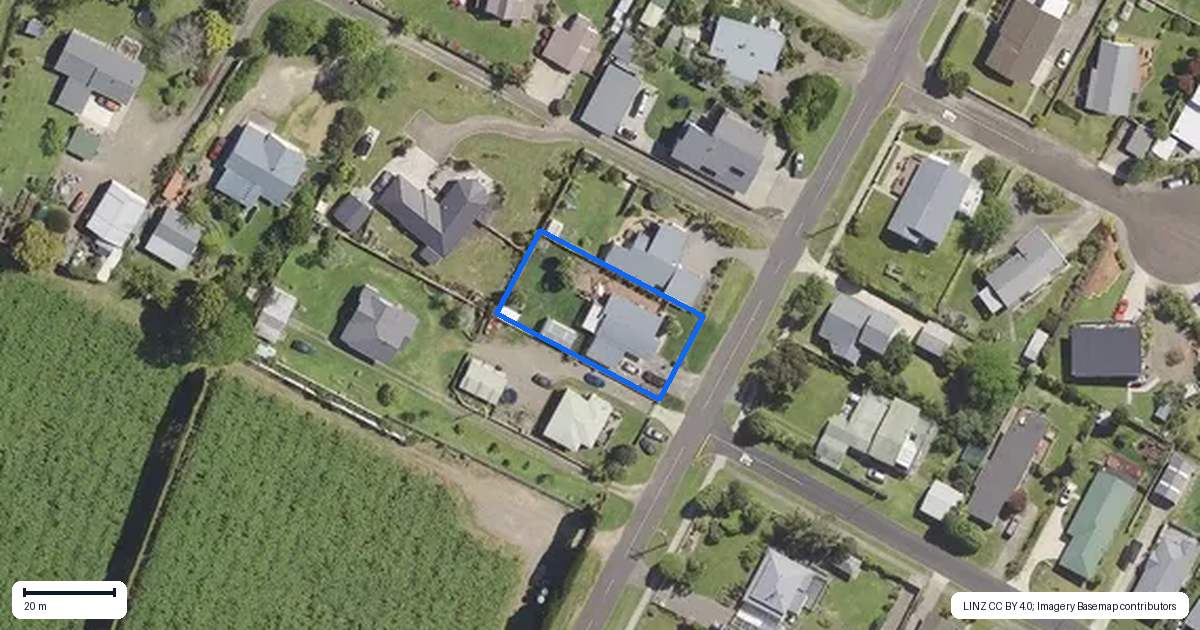 Property context map for 88B Hukutaia Road, Opotiki