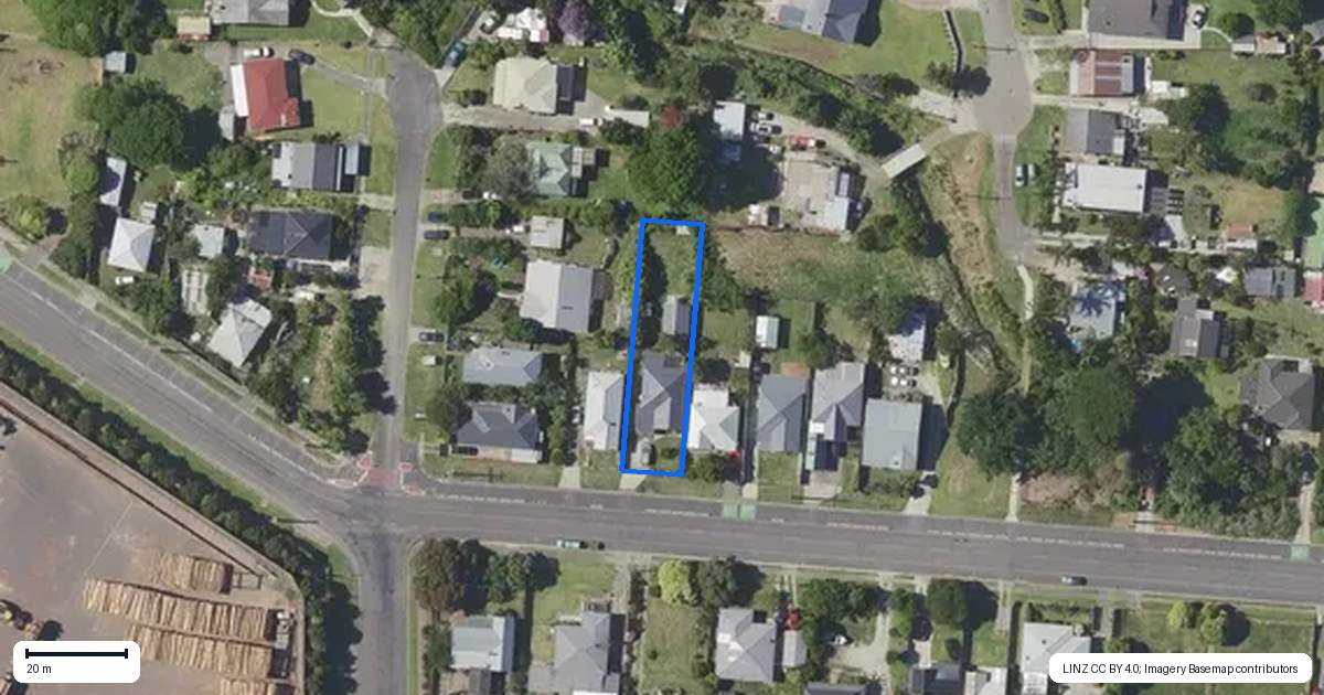 Property context map for 122 Crawford Road, Kaiti, Gisborne